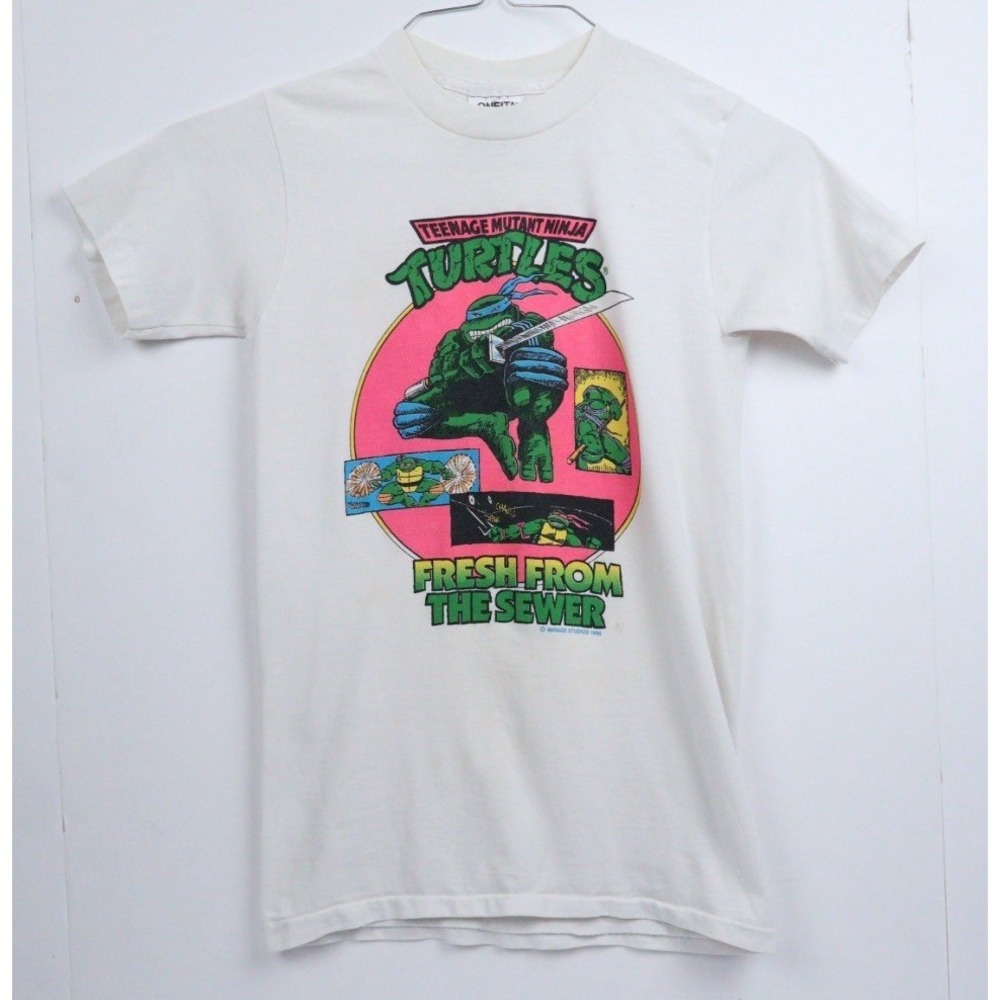 VTG 90's TMNT Teenage Mutant Ninja Turtles Graphic T-Shirt Youth M/L Nostalgia